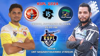 KSPL  2024  YADGIR YODDHAS VS YOGASHREE RAICHUR KINGS  MATCH  25 [upl. by Oatis589]