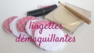 Coudre des lingettes démaquillantes [upl. by Cowden]