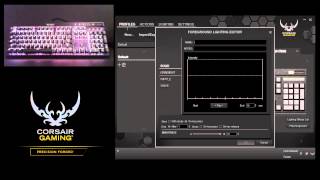 Tutorial Creating RGB Gradient Patterns on the K65 RGB K70 RGB and K95 RGB Keyboard [upl. by Sivahc]