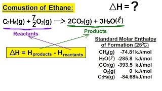 Chemistry  Thermochemistry 6 of 37 Enthalpy Example 2 Combustion of Ethane [upl. by Eadith]