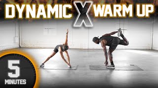 5 Minute Full Body Dynamic WarmUp Stretch [upl. by Helmer]