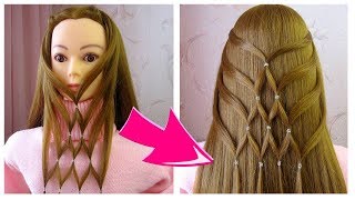 Hair Hack Quick amp Easy reverse hairstyle Coiffures rapide et facile à faire soi même [upl. by Meda32]