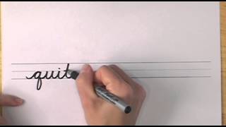 How To Write in Cursive  Lesson 18  A complete Course  FREE Worksheets [upl. by Anaihk]