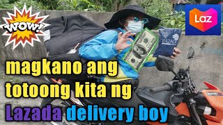 KITAAN NG LAZADA DELIVERY mula mismo sa delivery rider  panalo🤑 [upl. by Esyli]