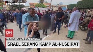 Israel Serang Kamp Al Nuseirat [upl. by Nylhsoj]