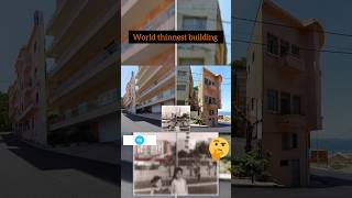 World thinnest buildingRISE WITH MADI viral facts yt short trendings [upl. by Eelyab]