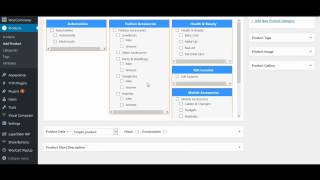 Easy Category Selection  Wordpress  Woocommerce [upl. by Marrilee202]