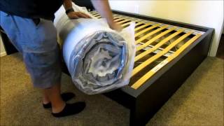 How to unpack an IKEA Morgedal mattress [upl. by Anerac102]