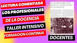 LOS PROFESIONALES DE LA DOCENCIA REVALORACIÓN DEL MAGISTERIO [upl. by Dorsy908]