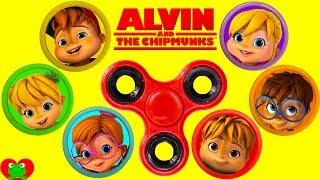 Alvin and The Chipmunks Fidget Spinner Play Doh Surprises [upl. by Eiboh169]