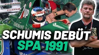 Schumis erstes Rennen in Spa 1991 Insider erinnert sich  Formel 1  Michael Schumacher [upl. by Ettelrahc]