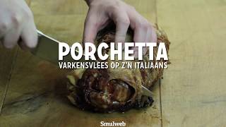 De echte Italiaanse porchetta [upl. by Yltneb]