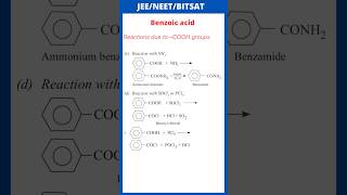 Reaction with NH3  Reaction with SOCl 2or PCl5 Reactions due to –COOH groups  JEE  NEET [upl. by Jabez]