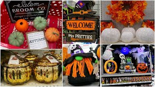 FALL DECOR  HALLOWEEN DECOR SHOP WITH ME AT TARGET BURLINGTON DOLLAR TREE LOWES [upl. by Thay]