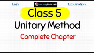 Class 5 Unitary Method [upl. by Eartnoed]