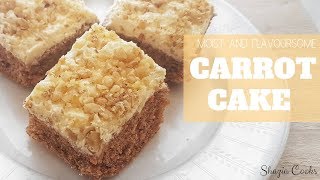 Simple amp Easy Carrot Cake with Buttercream Recipe  كيكة الجزر مع الزبادي [upl. by Carley]