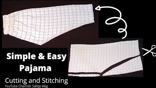 How to Make Pajama Pants  Pajama Pants Cutting and Stitching  How to Make Pajamas at Home  DIY [upl. by Snoddy78]