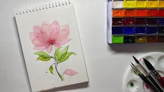 Watercolor  Botanical drawing  Акварель [upl. by Saphra85]