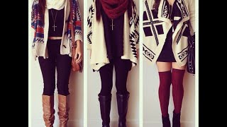 OUTFITS CON BOTAS Y BOTINES  MODA OTOÑO 2015 [upl. by Ebeneser420]