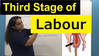 Third Stage of Normal Labour  Physiological Events amp Clinical Significance  Nursing Lecture [upl. by Htrap]