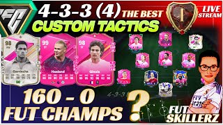 4334433 4 The Best Meta Custom Tactics in EA FC 24 Ultimate Team  Rank 1  Fut Champs Live [upl. by Payne]