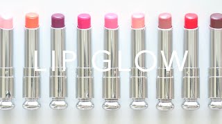 Dior Lip Glow  Balm Swatches and New Formula Comparison [upl. by Andi]