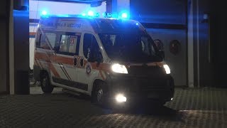 4K  Cambio Sirena  Ambulanza Seregno Soccorso in emergenza [upl. by Newmann432]