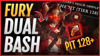 Diablo 4  DUAL BASH Barbarian Build  128 PIT  NO Elixir  Best Barb Season 4 [upl. by Sell]