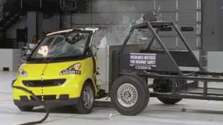 First Institute crash tests of Smart car [upl. by Sihtnyc453]