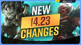 ALL NEW CHANGES for PATCH 1423  League of Legends [upl. by Adirem883]