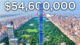 Inside a 54600000 Billionaires Row NYC Penthouse with Amazing City Views [upl. by Atinob]