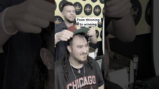 Watch this hairline transformation barber lineup mullet roswellbarber newmexicobarber haircut [upl. by Azzil]