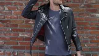 Schott NYC Perfecto Leather Jacket  Details [upl. by Oruntha]