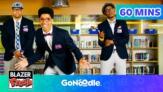 Banana Banana Meatball  More Blazer Fresh Dance Along Videos for Kids  GoNoodle [upl. by Cuhp]