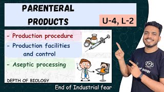 Production procedure  production facilities and control  aseptic processing  parenteral products [upl. by Beale]