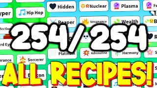 ALL 254 RECIPES FOR AURA CRAFT FREE AURAS  VIP AURAS ROBLOX [upl. by Angelica104]