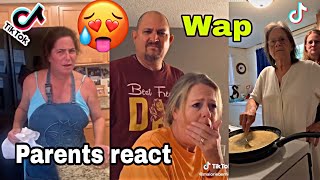 Best Of Parents react to Wap on Tik tok 😂 Cardi b ft Meganthee 🔥 part 5 [upl. by Auric]