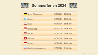 Sommerferien 2024 [upl. by Anayeek]