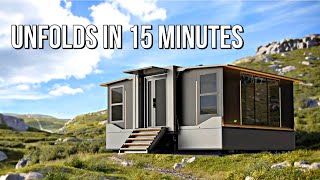 Another FOLDING PREFAB HOME has been Released in California [upl. by Ahsiek]