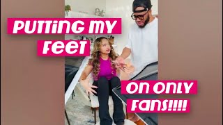 Putting my FEET on ONLY FANS Prank on Hubby 😂 [upl. by Issak442]