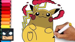 How To Draw GMAX Pikachu  Pokemon [upl. by Higginson]