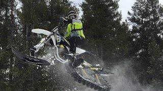 Timbersled Snow Bikes  Cycle News [upl. by Acsehcnarf]