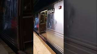 NYCS R46s 5564 on southbound Q leaving Sheepshead Bay mta nycsubway youtubeshorts music [upl. by Caril660]