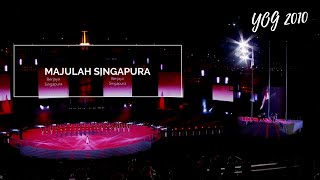 Singapore National Anthem  Majulah Singapura by Nathania Ong  Youth Olympic Games 2010 [upl. by Eelidnarb]