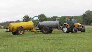 Slurry spreading two tankers [upl. by Jeannie35]