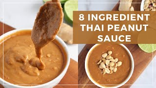 Easy ThaiStyle Peanut Sauce [upl. by Cirdet]