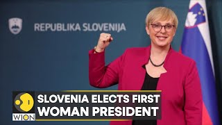 Slovenia elects first woman president in a runoff vote  Elections  World News  Top News [upl. by Marou]