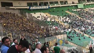 Bursaspor 10 Ankaragücü  Ankaragücü tribünü Bursa’da [upl. by Clemente]