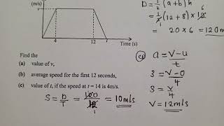 Speed time graph 2023 Paper 1 GCE [upl. by Neemsay845]