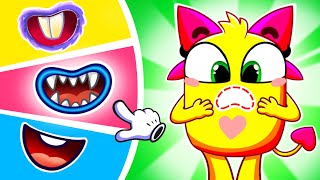 Where Are My Teeth Song 😱 More Best Kids Songs And Nursery Rhymes by Fluffy Friends [upl. by Ahsekam764]